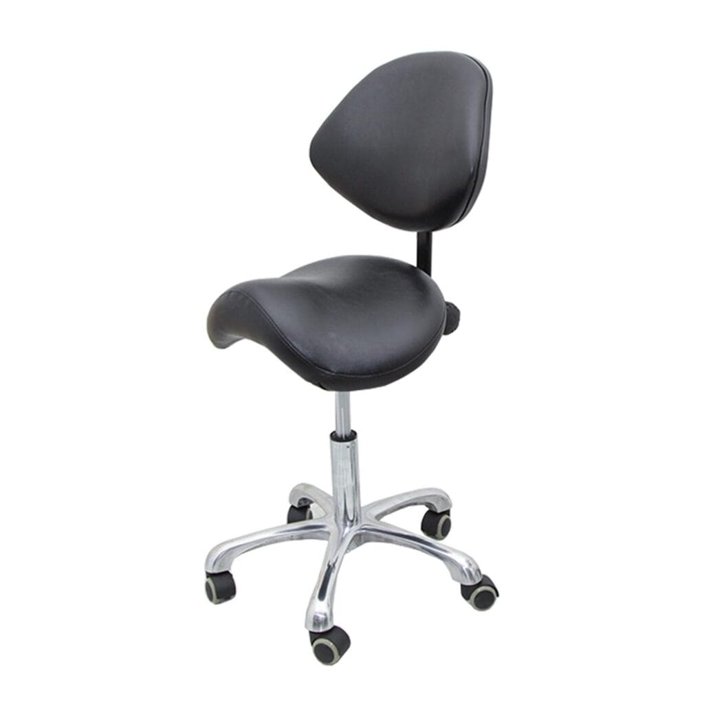 Tabouret 2 Selles Avec Dossier Et Roulettes - Marque Sens Original - Neuf Fabriqué En France - Réf. 3397