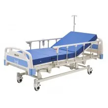 Lit Médicalisé Électrique 3 Positions avec Matelas Anti-Escarres