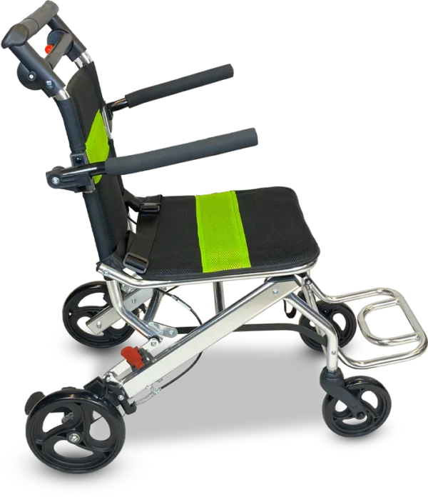 Fauteuil de Transfert en Aluminium – Léger, Pliable et Sécurisé