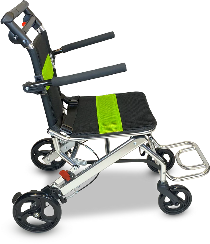Fauteuil de Transfert en Aluminium – Léger, Pliable et Sécurisé
